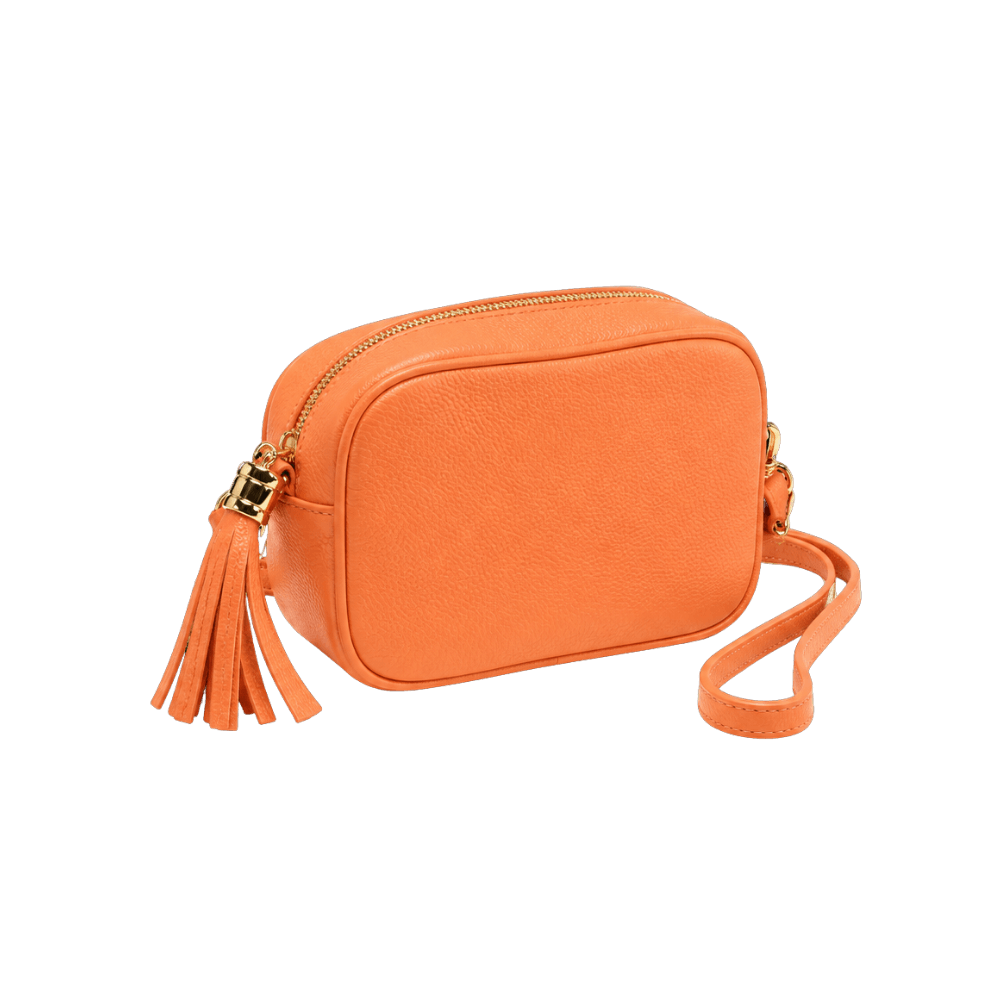 Bolso de piel, amarillo, perfecto para el día a día.