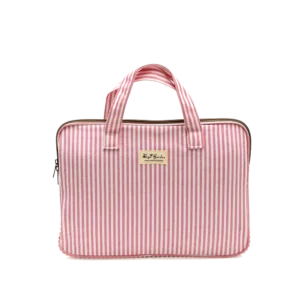 Funda Portátil Rayas Rosas